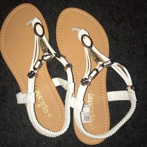 White Sandals